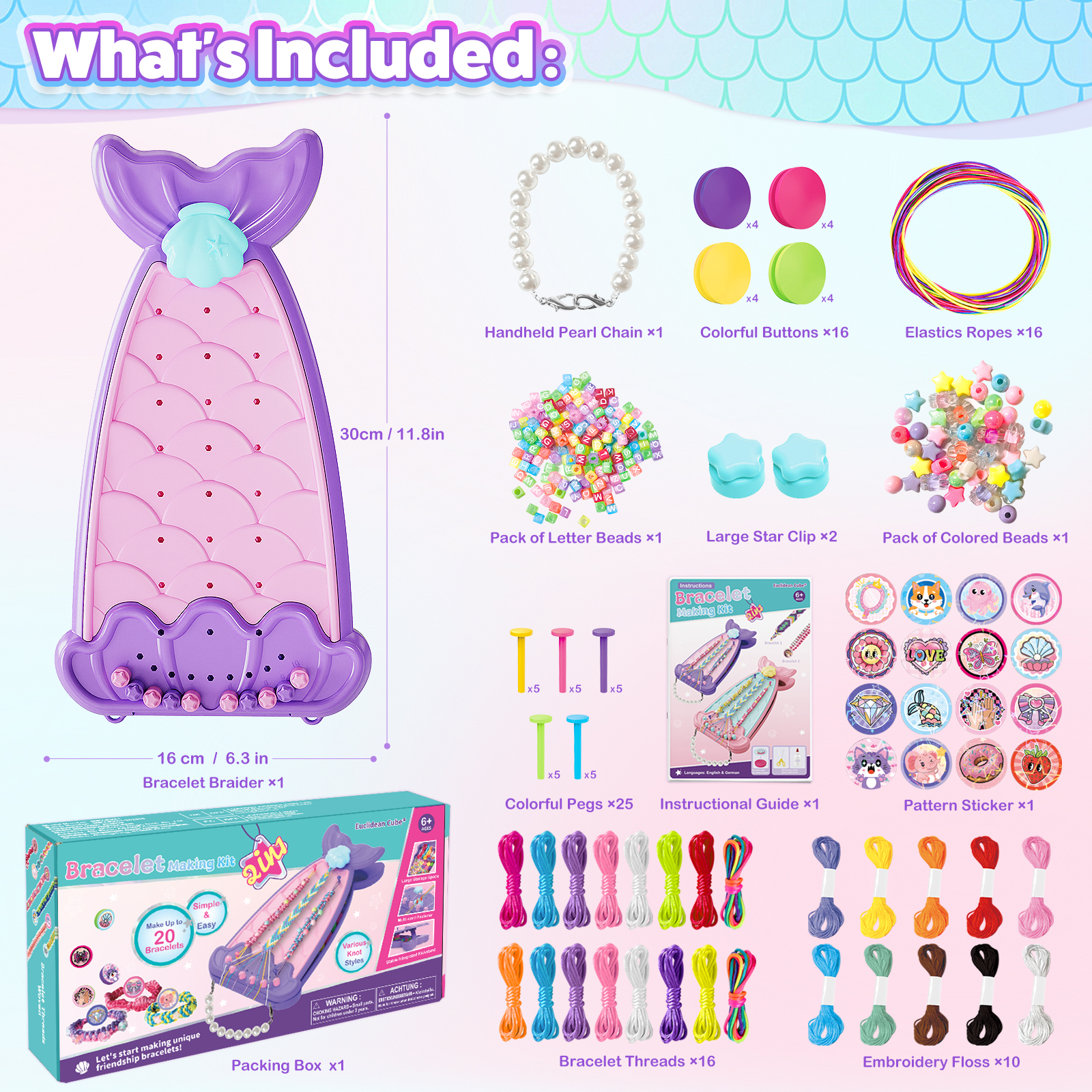 Friendship Bracelet Making Kit - Art Craft Ideas For Kids บทวิจารณ์และราคา